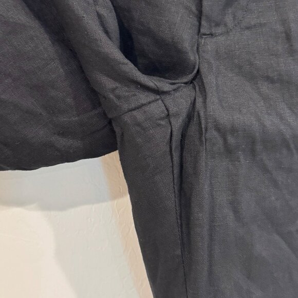 Mango Mens Black Linen Trouser Pants Size 36 - Picture 8 of 12